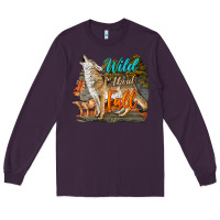Plum Wild About Fall Coyote Long Sleeve Tee - LillyAllenDesigns