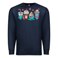 Navy mom fuel coffee cups Premium Sweatshirt - OliviaCreatesArt