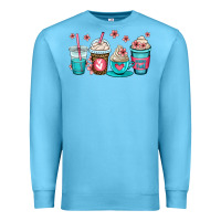 Ocean Blue mom fuel coffee cups Premium Sweatshirt - OliviaCreatesArt