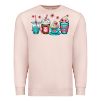 Pale Pink mom fuel coffee cups Premium Sweatshirt - OliviaCreatesArt