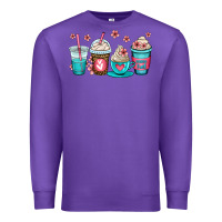 Purple mom fuel coffee cups Premium Sweatshirt - OliviaCreatesArt