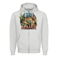 Boy Mama Western Cactus Cowboy Zipper Hoodie | Teevron