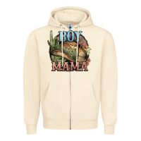 Sandshell Boy Mama western cactus Cowboy Zipper Hoodie - HowdyJamesFarm