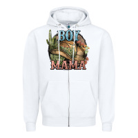 White Boy Mama western cactus Cowboy Zipper Hoodie - HowdyJamesFarm