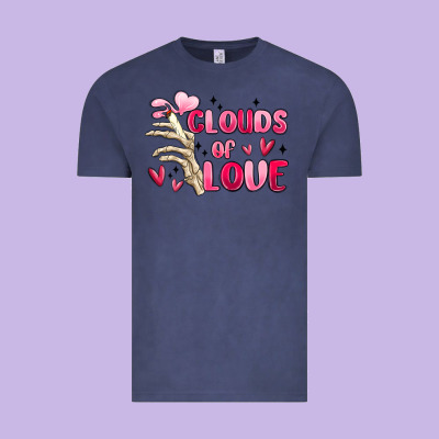 Clouds Of Love Vintage Tee Designed By Maliassmallbusiness