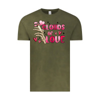 Vintage Olive clouds of love Vintage Tee - MaliasSmallBusiness