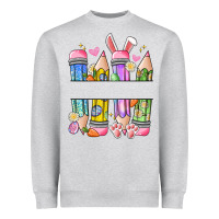 Heather Grey easter teacher pencils Heavyweight Sweatshirt - Artiststas