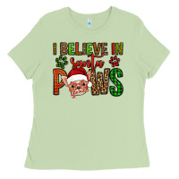 I Believe In Santa Paws Chihuahuha Ladies Tee | Teevron