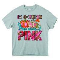 In October We Wear Pink With Pumpkins Heavy Core Tee | Teevron