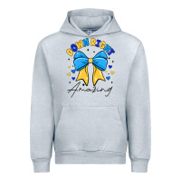 Heather Grey Down Right Amazing Urban Hoodie - CowhideDigitalArt