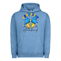 Pigment Pebble Blue Down Right Amazing Urban Hoodie - CowhideDigitalArt