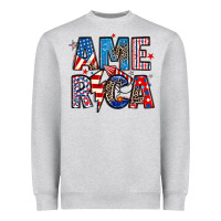 Heather Grey america 4th of july Heavyweight Sweatshirt - Artiststas