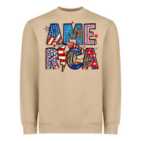 America 4th Of July Heavyweight Sweatshirt | Teevron