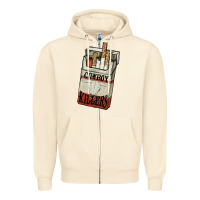 Sandshell Cowboy killers cigarette package Zipper Hoodie - HowdyJamesFarm