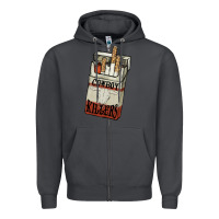 Smoke Cowboy killers cigarette package Zipper Hoodie - HowdyJamesFarm