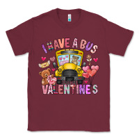 Burgundy i have a bus full of valentines Classic Tee - CowhideDigitalArt