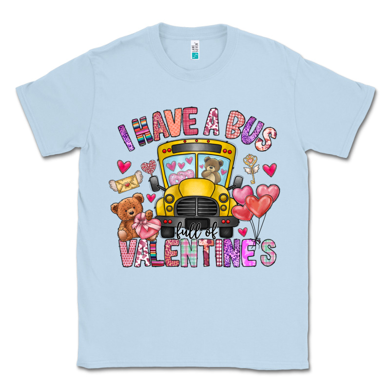 I Have A Bus Full Of Valentines Classic Tee by CowhideDigitalArt | Teevron