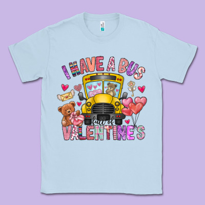 I Have A Bus Full Of Valentines Classic Tee Designed By Cowhidedigitalart
