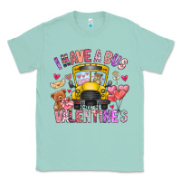 Seafoam i have a bus full of valentines Classic Tee - CowhideDigitalArt