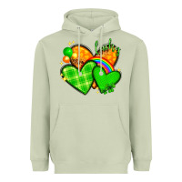 Matcha St. Patrick's Day hearts St. Patricks day Heavyweight Hoodie - HowdyJamesFarm
