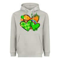 Moon Dust St. Patrick's Day hearts St. Patricks day Heavyweight Hoodie - HowdyJamesFarm