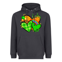 Smoke St. Patrick's Day hearts St. Patricks day Heavyweight Hoodie - HowdyJamesFarm