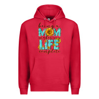 Cardinal Being a Mom makes my life complete Mother's Day Premium Hoodie - CowGirlArtShop
