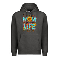 Charcoal Heather Being a Mom makes my life complete Mother's Day Premium Hoodie - CowGirlArtShop