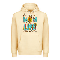 Pina Colada Being a Mom makes my life complete Mother's Day Premium Hoodie - CowGirlArtShop