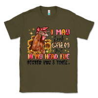Army Green i may look calm but in my head i've pecked you Classic Tee - MaliasSmallBusiness