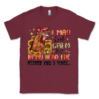 Burgundy i may look calm but in my head i've pecked you Classic Tee - MaliasSmallBusiness