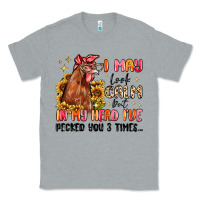 Heather Grey i may look calm but in my head i've pecked you Classic Tee - MaliasSmallBusiness