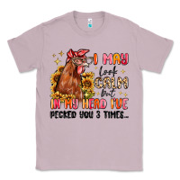 Lilac i may look calm but in my head i've pecked you Classic Tee - MaliasSmallBusiness