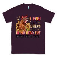 Plum i may look calm but in my head i've pecked you Classic Tee - MaliasSmallBusiness