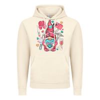 Vintage Artic nurse with heart Vintage Hoodie - NancyCooperArtShop
