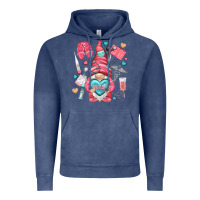 Vintage Denim nurse with heart Vintage Hoodie - NancyCooperArtShop