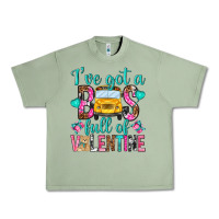 Oil Green ive got a bus full of valentine Urban Heavy Tee - NancyCooperArtShop