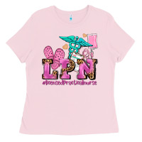 Bubblegum Pink lpn licensed practical nurse Ladies Tee - AdoDesignShop