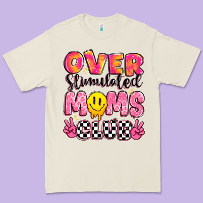 Over Stimulated Moms Club Premium Tee Designed By Jahusdesignshop
