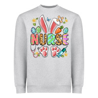 Heather Grey easter nurse bunny Heavyweight Sweatshirt - Artiststas