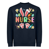 Navy easter nurse bunny Heavyweight Sweatshirt - Artiststas