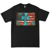 Black flag and turquoise cross Premium Tee - AdoDesignShop