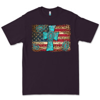 Plum flag and turquoise cross Premium Tee - AdoDesignShop