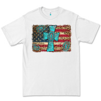 White flag and turquoise cross Premium Tee - AdoDesignShop