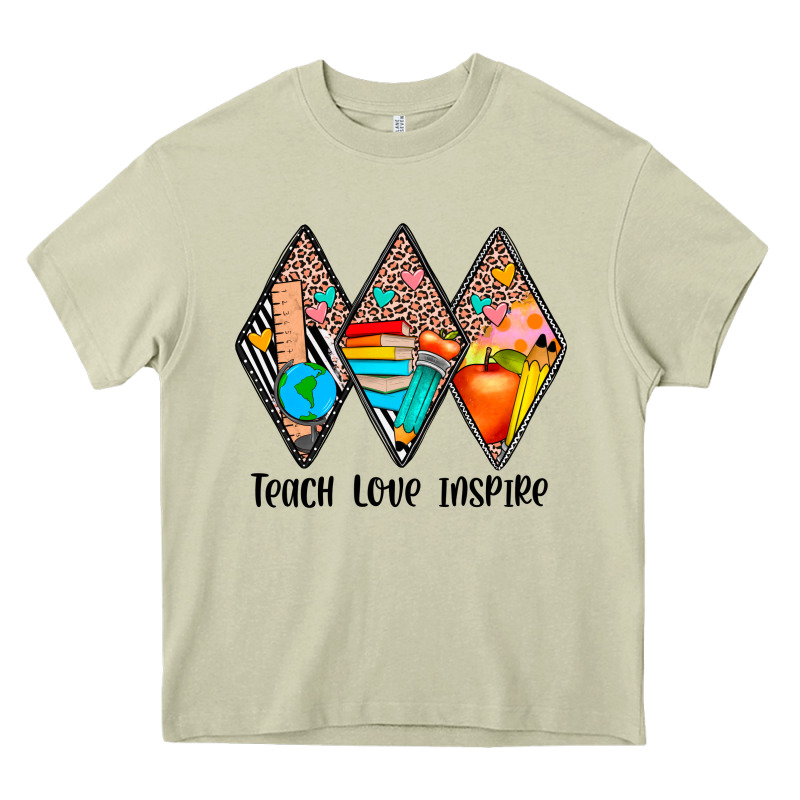 Teach Love Inspire Heavy Core Tee by JahusDesignShop | Teevron