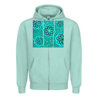 Seafoam glitter turquoise Zipper Hoodie - TumblerDesignByShophia