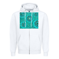 White glitter turquoise Zipper Hoodie - TumblerDesignByShophia