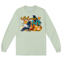 Matcha Welcome Fall With Crow Long Sleeve Tee - LillyAllenDesigns