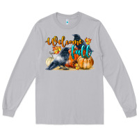 Moon Dust Welcome Fall With Crow Long Sleeve Tee - LillyAllenDesigns