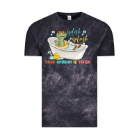 Cloud Black splash splash your opinion is trash Vintage Tee - MaliasSmallBusiness